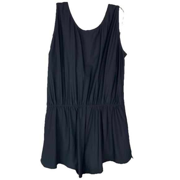 Honey Mark XL Black Swim Romper NWT Beach To Lunch Quick Dry - Picture 3 of 5